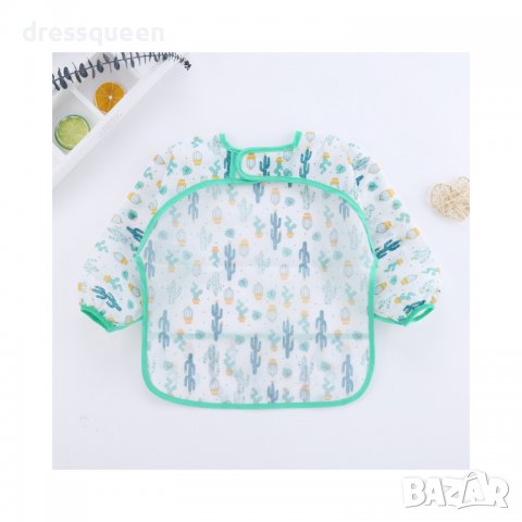 3311 Бебешки водоустойчив лигавник с ръкави, снимка 7 - Други - 37550321