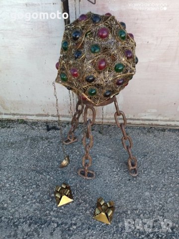 стар, стари, арт, старинен, винтидж висящ "абажур" за свещ, свещник 🕯️, снимка 9 - Декорация за дома - 44450406