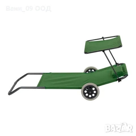 Лесно преносим сгъваем шезлонг със сенник и колелца , снимка 3 - Градински мебели, декорация  - 49712090