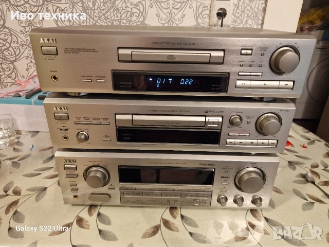 AKAI CD-1100/DECK DX-1200 RECEIVER AA-V1100