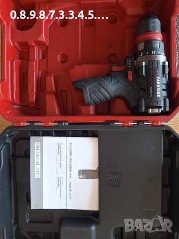 акумулаторен ударен винтоверт бормашина на Парксайд 12В Parkside PSBSAB 12V A1 в гаранция, снимка 4 - Винтоверти - 52935025