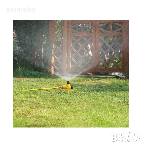 ANIMABG Регулируема 360-градусова пръскачка, Автоматична глава за напояване на тревни площи, снимка 9 - Напояване - 44681004