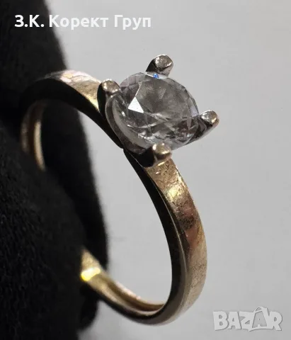 Дамски златен пръстен 14К 585-1,20 г, снимка 6 - Пръстени - 55817640