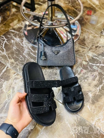 чехли hermes с камъни , снимка 6 - Чехли - 51110816