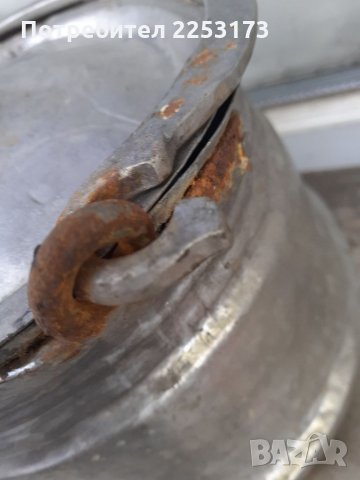 Старо медно ритуално менче с капак, снимка 3 - Декорация за дома - 32164044