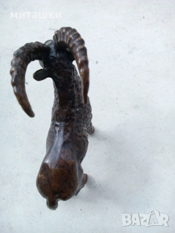 Бронзова статуетка козел, снимка 6 - Статуетки - 53898478