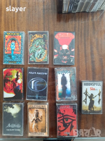 Лот аудио касети Krokus,Moonspell,Anathema,Tiamat, снимка 2 - Аудио касети - 53083701