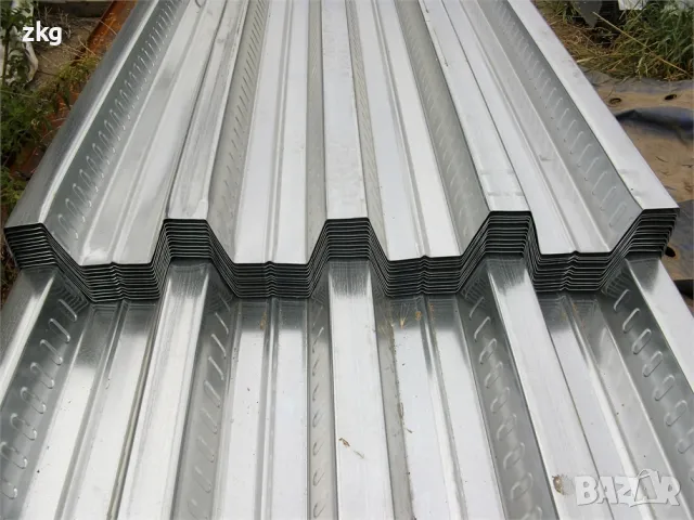 Оставащ кофраж от трапецовидна поцинкована ламарина TR50, TR73 и TR100, снимка 9 - Строителни материали - 50236879