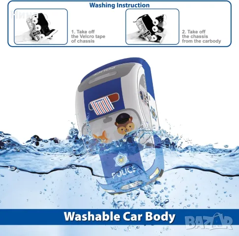 Mondo Toys мека полицейска кола с дистанционно , снимка 6 - Коли, камиони, мотори, писти - 47923602