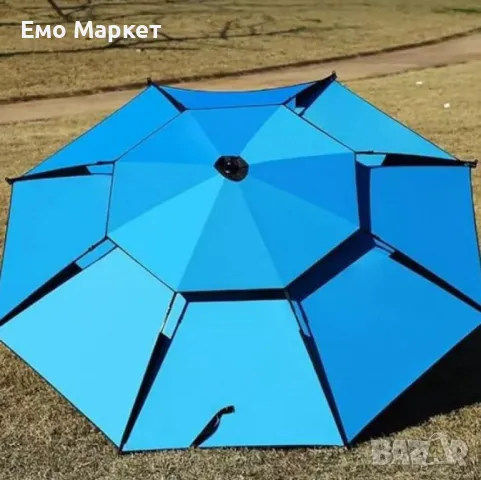 Подсилен слънцезащитен чадър 2.10 м – Защита и комфорт навсякъде на открито NS 3920, снимка 2 - Градински мебели, декорация  - 49910461