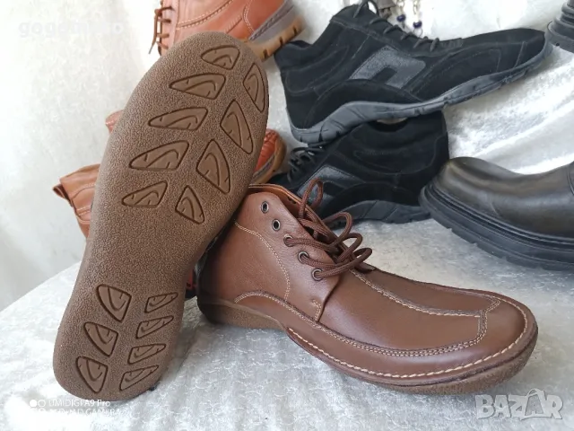 Боти, мъжки боти НОВИ, 💯% ВИСОКОКАЧЕСТВЕНА ЕСТЕСТВЕНА КОЖА , снимка 14 - Мъжки боти - 47426013