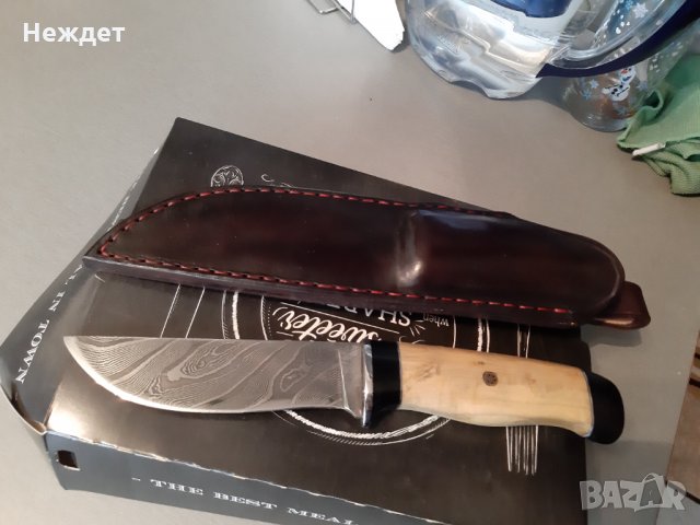 Дамасков нож от Пламен Тасев, снимка 1 - Ножове - 34273194