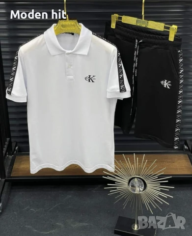 Calvin Klein мъжки летни екипи /тениска и къси панталони/ висок клас реплика, снимка 1