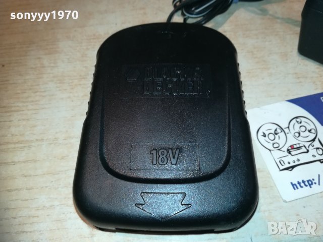 black & decker battery charger-18v-внос швеицария 2110201809, снимка 2 - Винтоверти - 30505764