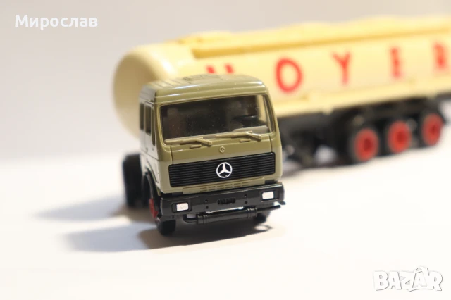 HERPA H0 1/87 MERCEDES ВЛЕКАЧ KАМИОН МОДЕЛ TIR ЦИСТЕРНА, снимка 3 - Колекции - 51145888