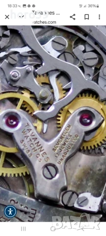 Мъжки колекционен часовник хронограф-Таванес 1940г./Tavannes chronograph watch/, снимка 13 - Мъжки - 50526314