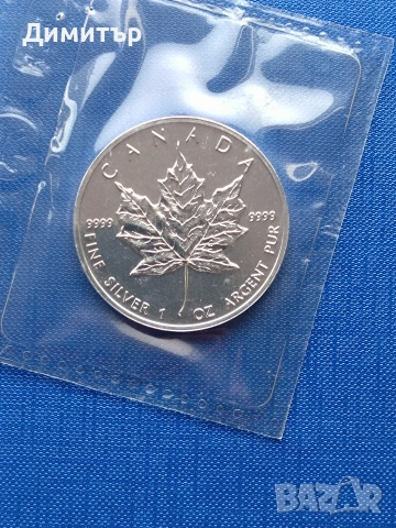 Кленов лист, 1994 година, снимка 4 - Нумизматика и бонистика - 54071346