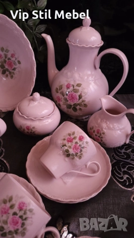 Розов порцеланов сервиз Hutschenreuther , снимка 3 - Сервизи - 52668065