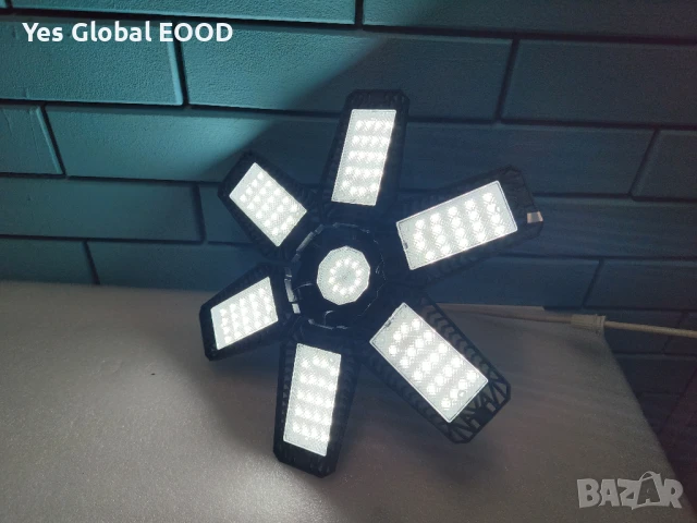 TASINUO 185W LED лампа с 6+1 панели за гаражи и работилници, снимка 4 - Друга електроника - 51222386