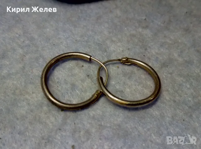 СТАРИ ФИНИ СРЕБЪРНИ ОБЕЦИ СРЕБРО 925 КЛАСИЧЕСКИ РЕТРО АРТ МОДЕЛ РЪЧНА МАЙСТОРСКА РАБОТА 47676, снимка 6 - Обеци - 49605788