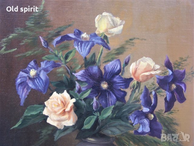 Антикварен натюрморт от двадесетте години на XX век - холандска школа, снимка 2 - Антикварни и старинни предмети - 39423597