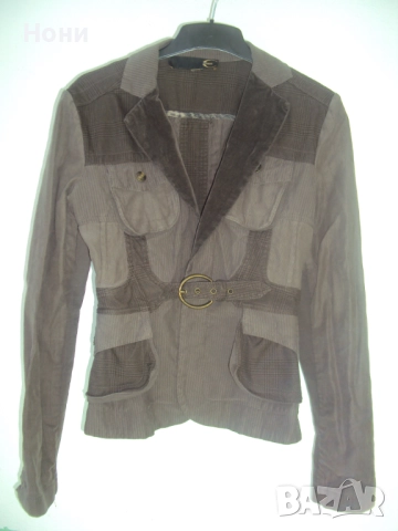 Кафяво сако оригинално на Just Cavalli ръст S, снимка 5 - Сака - 51466070