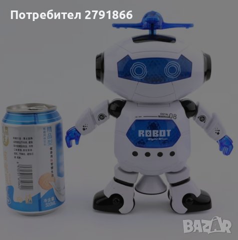 Интерактивен робот с функции за въртене на 360 градуса, танцува, пее и свети, снимка 3 - Музикални играчки - 44348473