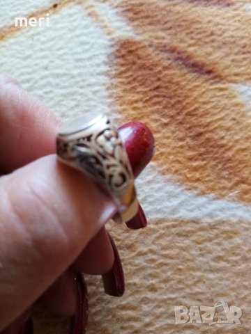 Стар арт. Сребърен пръстен, снимка 3 - Пръстени - 42596753