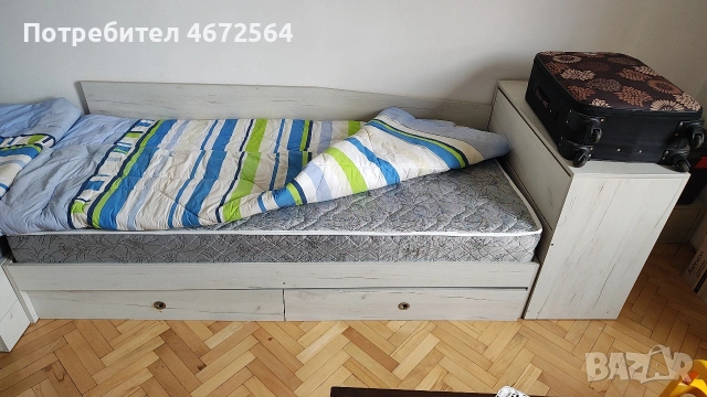 2 бр. легло с ракла и чисто нови матраци, снимка 4 - Спални и легла - 53322774