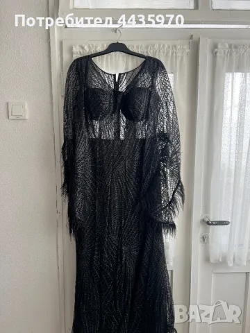 Официална черна рокля , снимка 2 - Рокли - 49797060