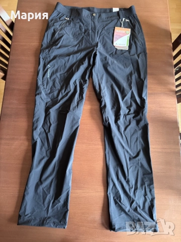 еластичен дамски черен панталон, VAUDE, размер XXL/46 long 