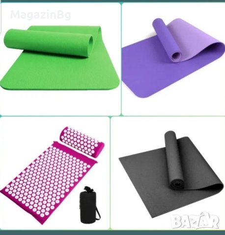 Постелка Йога Фитнес Гимнастика EVA NBR TPE подложка Postelka Fitnes Масаж килимче, снимка 1