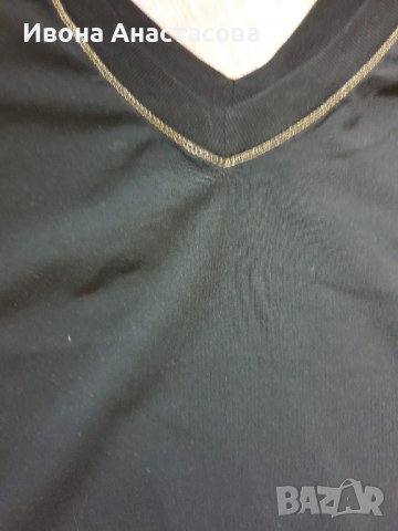 Черна Блуза Трико, снимка 2 - Тениски - 38338551