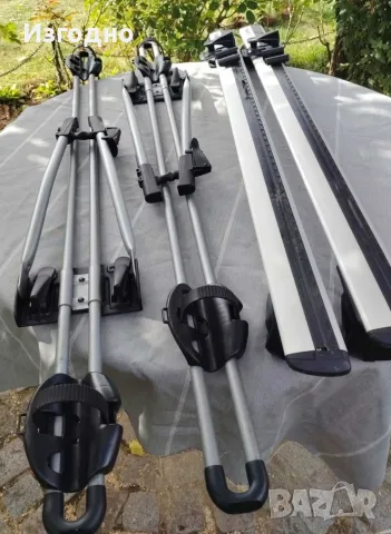 Велобагажници Thule FreeRide 532 + напречни греди Thule Wingbar Evo, снимка 4 - Аксесоари и консумативи - 56326155