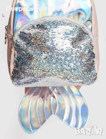 Нова LC Waikiki розова раница с обръщащи се пайети, снимка 5 - Раници - 51511928