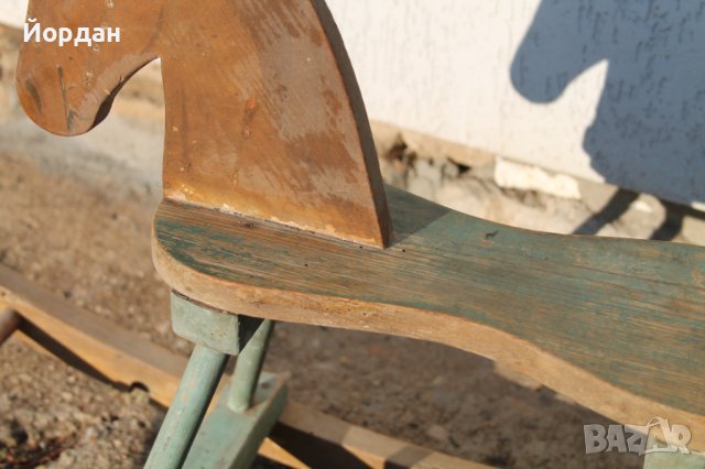 Детска играчка- дървено конче, снимка 3 - Антикварни и старинни предмети - 38806890