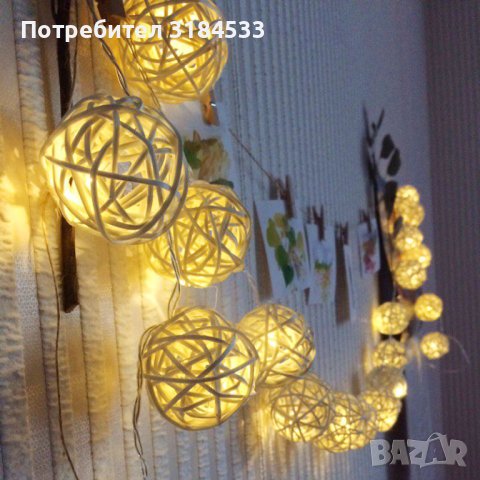 Коледни лампички декорация, снимка 1 - Други - 42462452