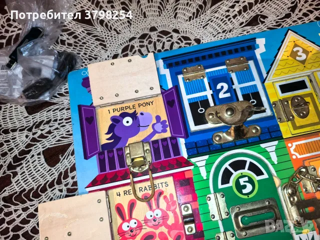 Къща игра с отварящи врати и механизми , снимка 2 - Образователни игри - 56450520