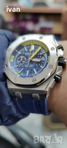 Audemars Piguet Royal Oak Offshore Diver Chronograph 42mm син, снимка 8 - Мъжки - 40171760