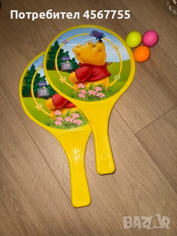 Хилки за плажен тенис с мечо Пух, снимка 3 - Игри и пъзели - 51397299