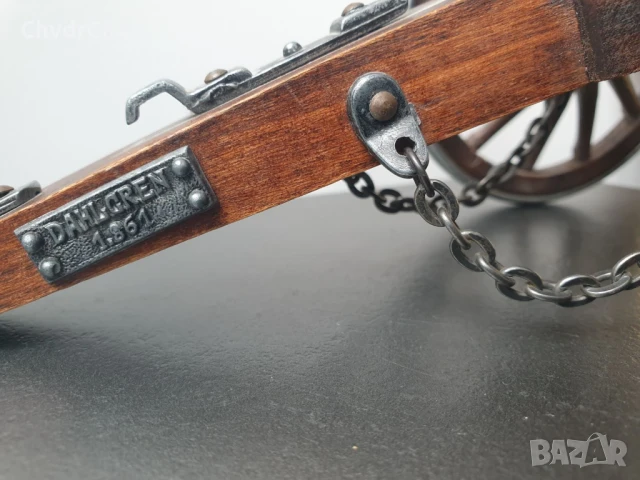 28см-1кг Dahlgren Cannon/метален стар модел на американско оръдие от гражданската война, снимка 9 - Антикварни и старинни предмети - 50471300