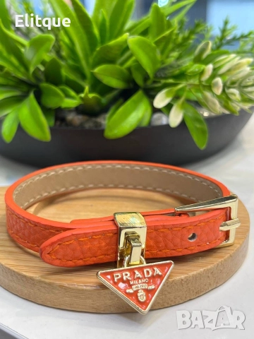 гривни от естествена кожа prada miu miu ysl saint laurent , снимка 16 - Гривни - 52907706