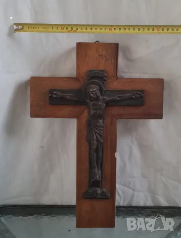 Голям масивен кръс исус Христос , снимка 2 - Декорация за дома - 50101831