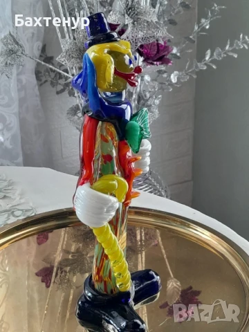 клоун Мурано стъкло, снимка 2 - Филателия - 51261085