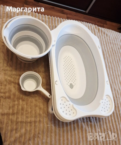 Сгъваема вана за бебе / Сгъваемо бебешко корито, снимка 2 - За банята - 54074562