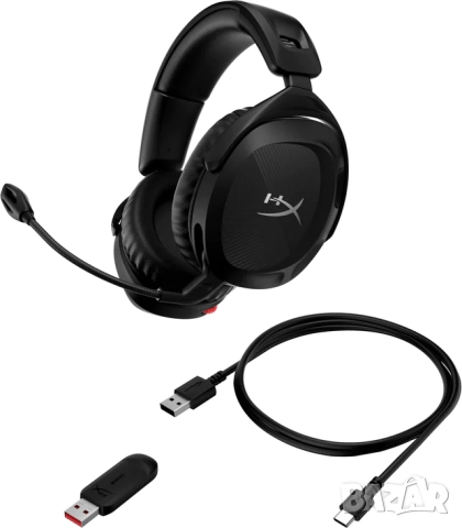 Геймърски слушалки HyperX Cloud Stinger 2 Безжични с Микрофон, Черен