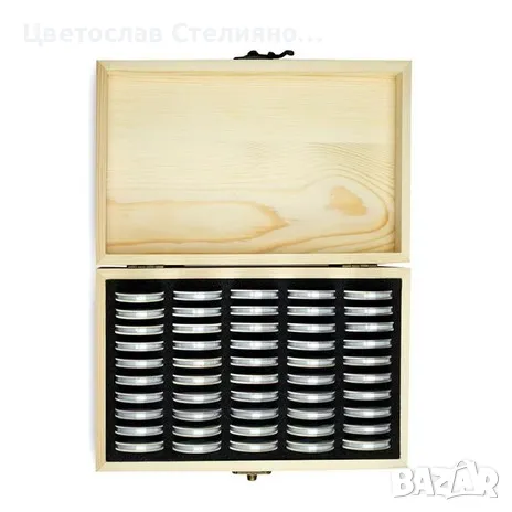 Кутия за монети/ 50 бр./ капсули, снимка 4 - Нумизматика и бонистика - 40120358