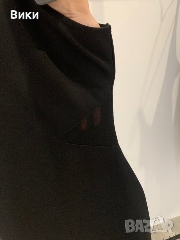 Елегантна черна рокля , снимка 2 - Рокли - 44358013