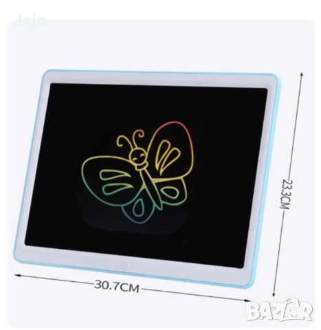 Голям LCD таблет за писане и рисуване цветен, 15 инча