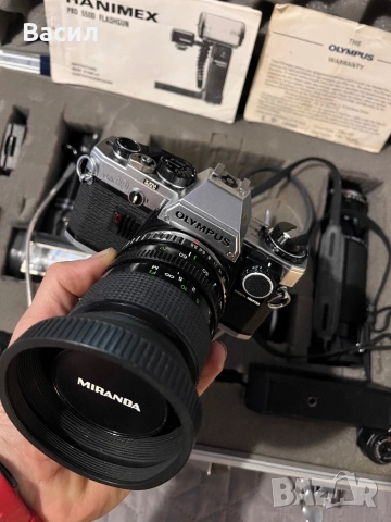 Olympus Om 10 ретро фотографски комплект, снимка 3 - Фотоапарати - 52797412